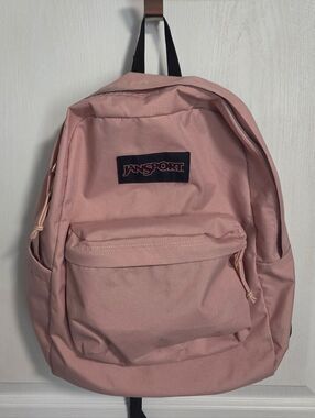 Jansport Superbreak Backpack Lightweight School Travel Pale Pink